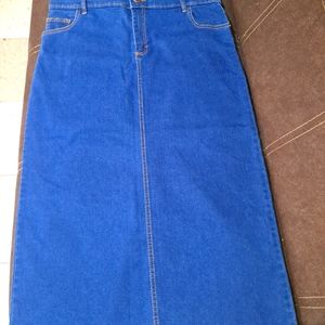 Denim Women Long Skirt Size XL